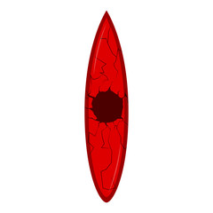 Isolated surfboard icon