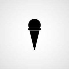 Ice cream cone. Vector icon