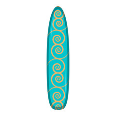 Isolated surfboard icon