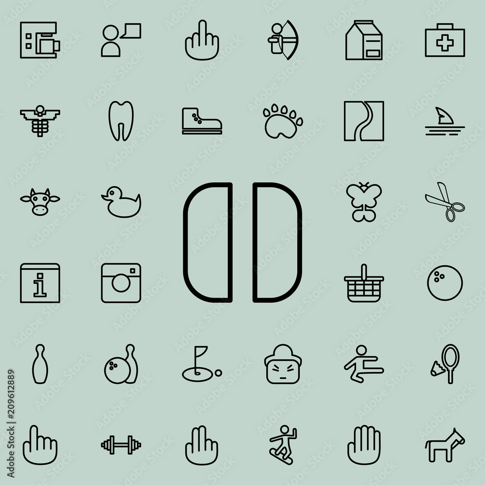 Poster pause icon. detailed set of minimalistic line icons. premium graphic design. one of the collection i