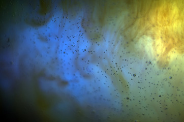 chemical experiment with paints