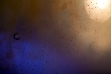 chemical experiment with paints