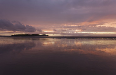 Fototapeta premium Weston-super-Mare Bay Sunset