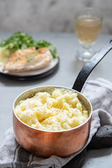 Mashed potato with a butter