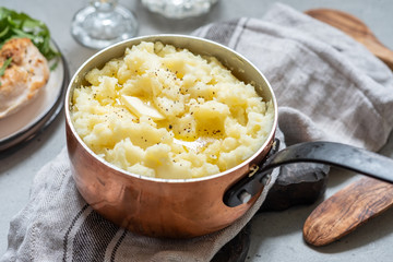 Mashed potato with a butter