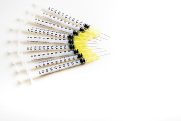 Fine syringes for use in medicine