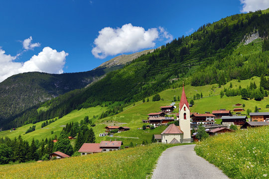 Das Dorf Gramais, die kleinste Gemeinde von &Ouml;sterreich &Ouml;sterreich 