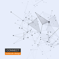 Polygonal background and technology design for your creative concept