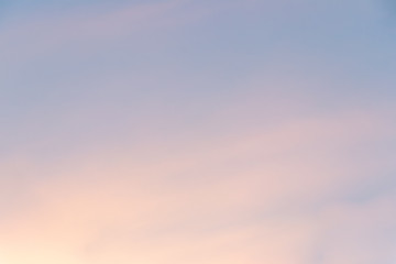 background / defocusing. gently pink clouds of the evening sky