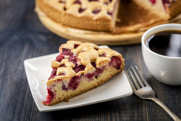 homemade cake with fruit