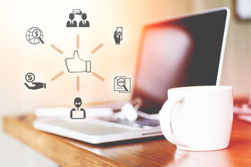 Business people are holding a smartphone and use it to check information at hand ,Businesswomen...