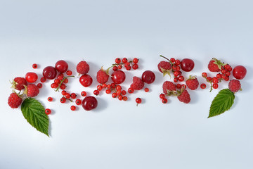 berry fruits in the background