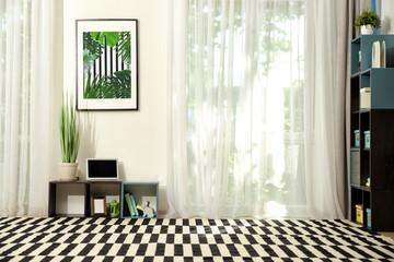 Interior of beautiful modern room
