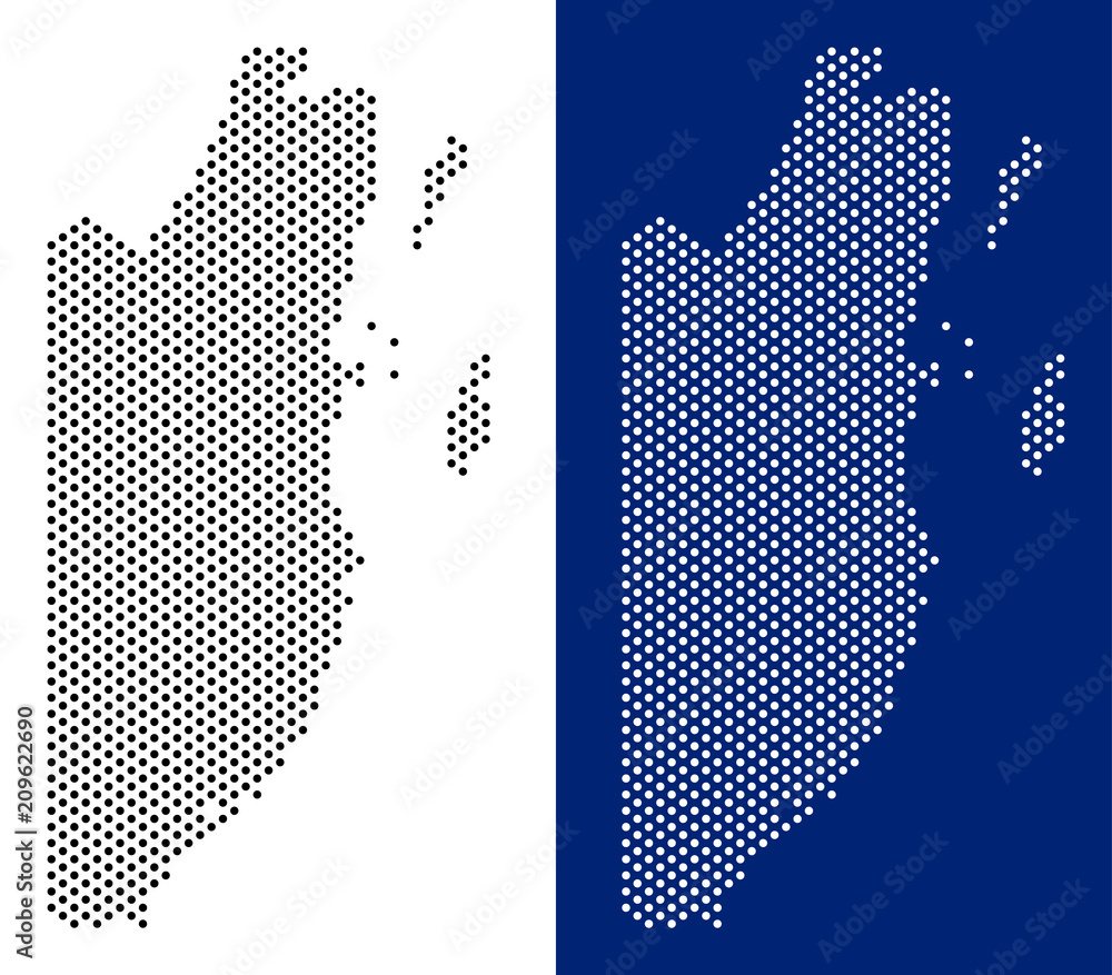 Poster pixel belize map. vector geographic map on white and blue backgrounds. vector composition of belize 