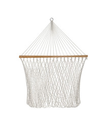 Obraz premium Comfortable hammock on white background