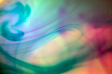 chemical experiment with paints