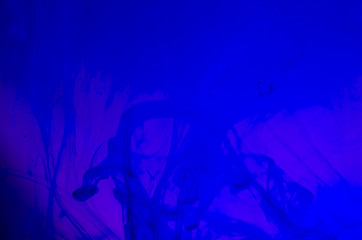 chemical experiment with paints