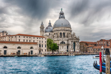 Fototapeta na wymiar The Basilica of Santa Maria della Salute, Venice, Italy