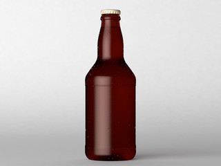 Frontal beer bottle