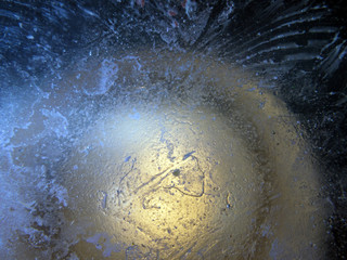 chemical experiment with paints