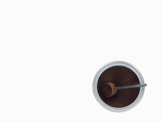 Coffee can with scoop