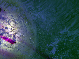 chemical experiment with paints