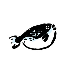 海鮮　ふぐ　イラスト

