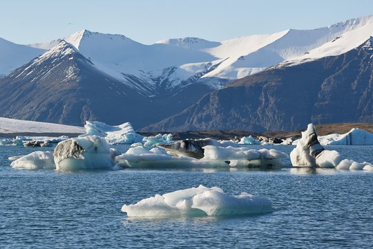 Glacial Lake In Iceland