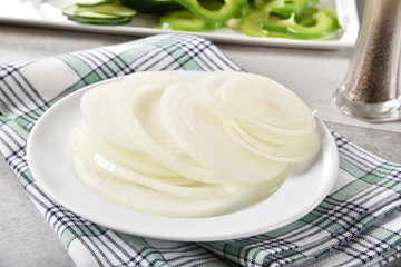 Thin sliced onions