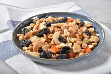 Bowl of trail mix