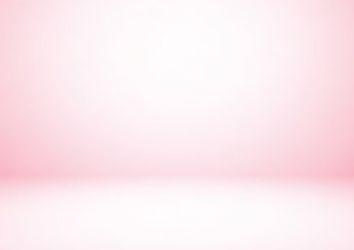 Empty pink studio room, used as background for display your products