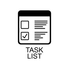 Fototapeta premium task list icon. Element of Software development signs with name for mobile concept and web apps. Detailed task list icon can be used for web and mobile