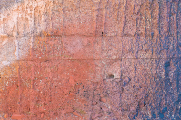 old painted concrete wall