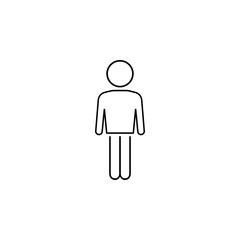 human icon. Element of business icon for mobile concept and web apps. Thin line human icon can be used for web and mobile