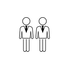 business people icon. Element of business icon for mobile concept and web apps. Thin line business people icon can be used for web and mobile
