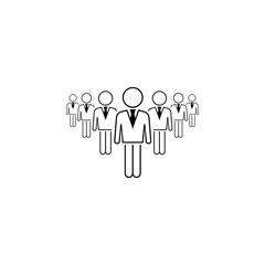 business people icon. Element of business icon for mobile concept and web apps. Thin line business people icon can be used for web and mobile