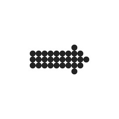 Arrow vector icon, isolated.