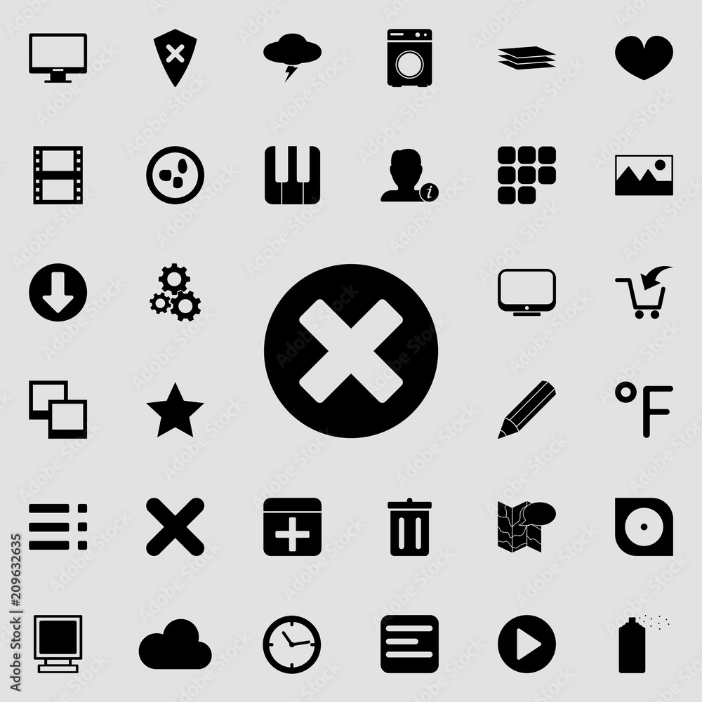 Aufkleber delete character icon. detailed set of minimalistic icons. premium graphic design. one of the collec