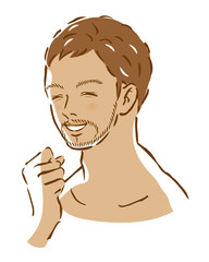 男性　美容　日焼け　ひげ