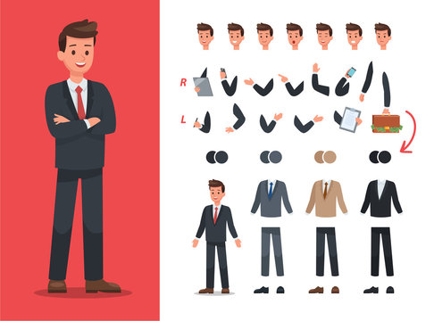 Businessman character vector design