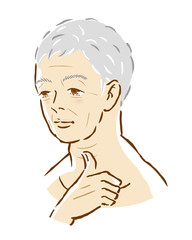 男性　加齢　白髪