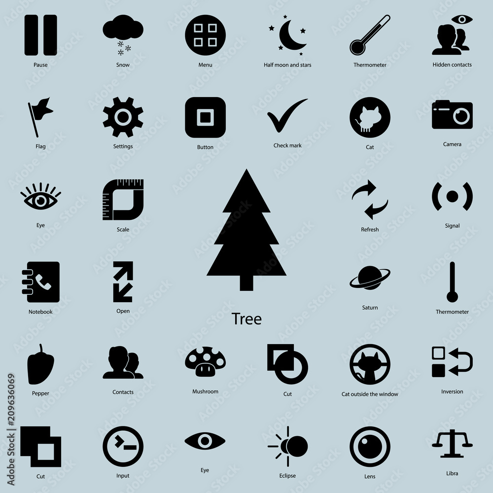 Poster tree icon. detailed set of minimalistic icons. premium graphic design. one of the collection icons f