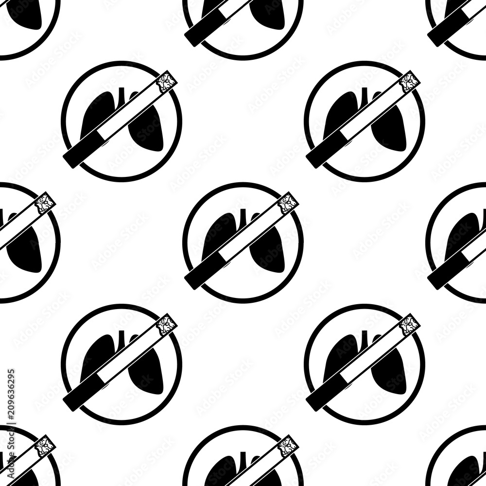 Aufkleber ban on smoking icon. Element of Bad habbits icon for mobile concept and web apps. Pattern repeat seamless ban on smoking icon. Can be used for web