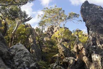 Fotobehang Hanging rock, Woodend, Australia © SalenayaAlena