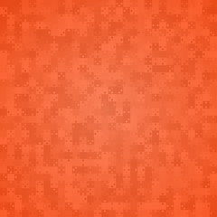 900 Orange Background Puzzle. Jigsaw Banner.