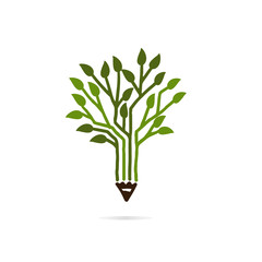 tree vector icon logo design elements