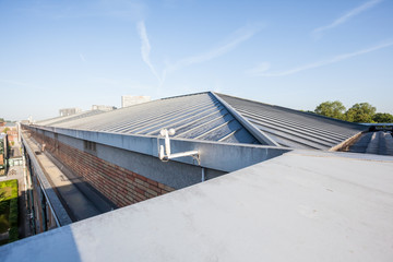 anemometer on a flat roof