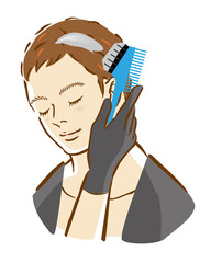 男性　ヘアダイ　毛染め　カラーリング