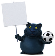 Fun cat - 3D Illustration