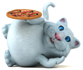 Fun cat - 3D Illustration